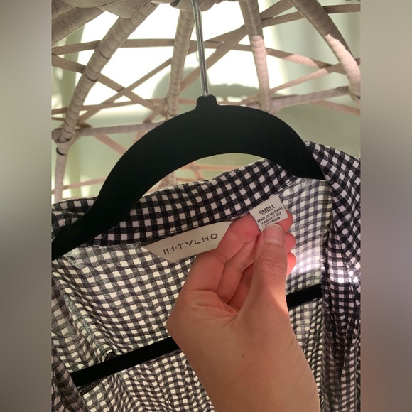 Black and white gingham romper 11•1•TYLHO - Picture 10 of 11